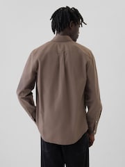 Gap Brown Regular Fit Long Sleeve Oxford Shirt - Image 2 of 5