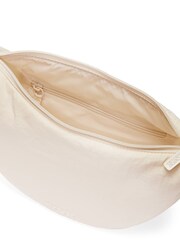 Victoria's Secret PINK White Shell Crescent Crossbody Bag - Image 3 of 4