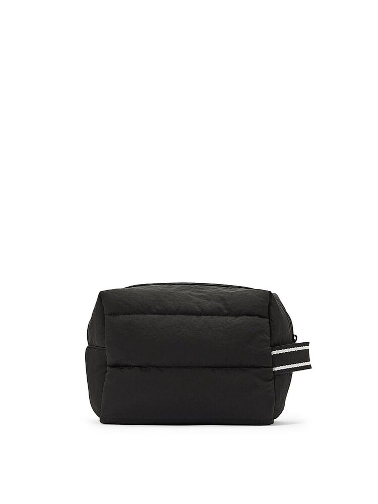Victoria's Secret PINK Black Puffer Makeup Bag - Image 2 of 3