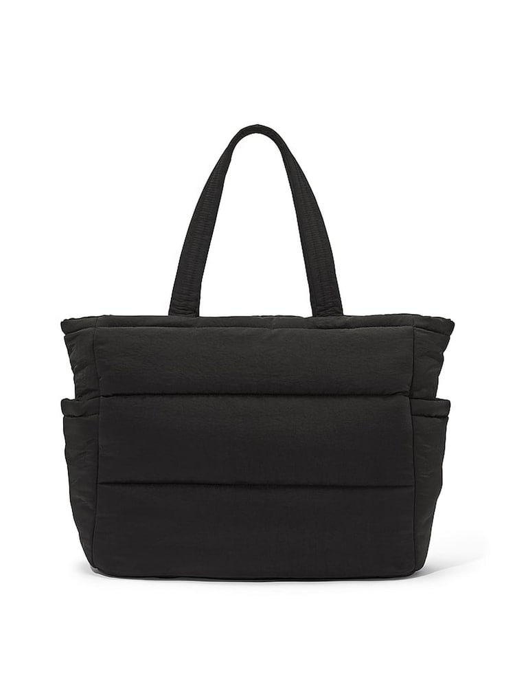 Victoria's Secret PINK Black Puffer Tote Bag - Image 2 of 4