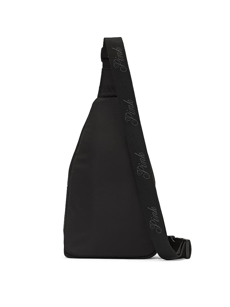 Victoria's Secret PINK Black Sling Bag - Image 2 of 4