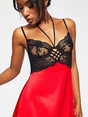 Ann Summers Black Taylor Planet Satin Slip - Image 3 of 4
