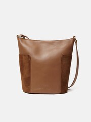 Jigsaw Brown Slouchy Bucket Bag - Image 1 of 7