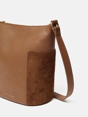 Jigsaw Brown Slouchy Bucket Bag - Image 4 of 7