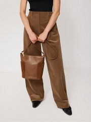 Jigsaw Brown Slouchy Bucket Bag - Image 7 of 7