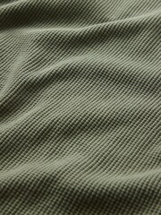 Gap Green Waffle Knit Long Sleeve Crew Neck T-Shirt (4-13yrs) - Image 3 of 3