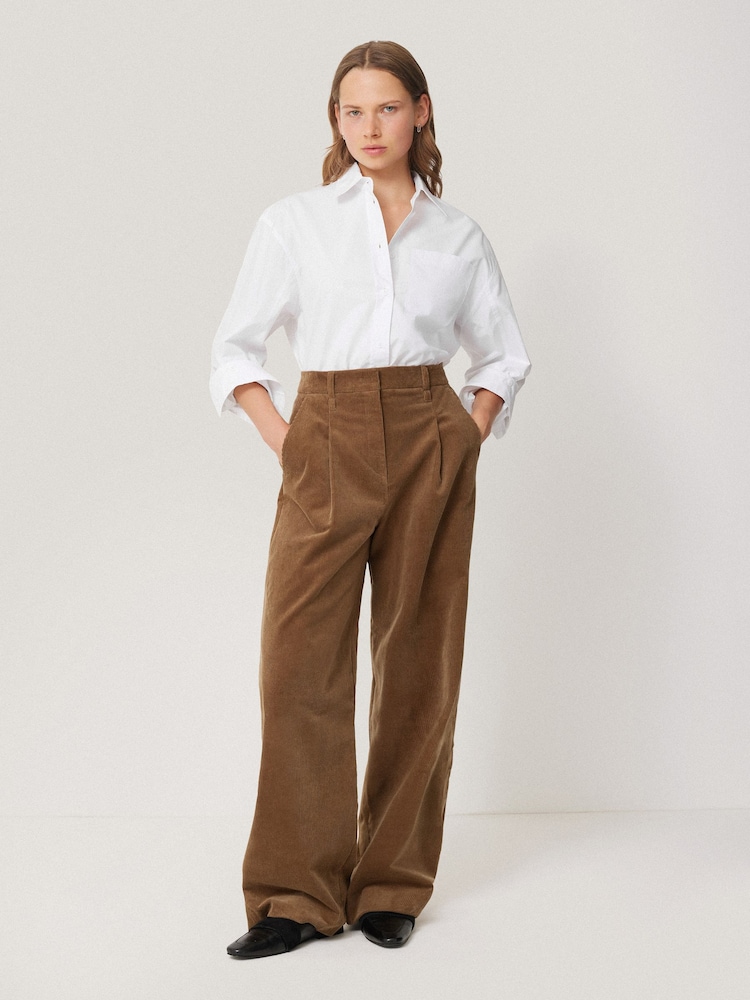 Jigsaw White Heritage 100% Cotton Relaxed Shirt - Image 2 of 6