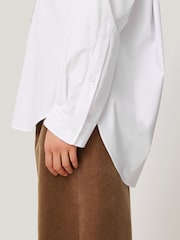 Jigsaw White Heritage 100% Cotton Relaxed Shirt - Image 5 of 6