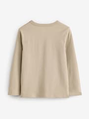 Gap Beige Long Sleeve Graphic T-Shirt (4-13yrs) - Image 2 of 4