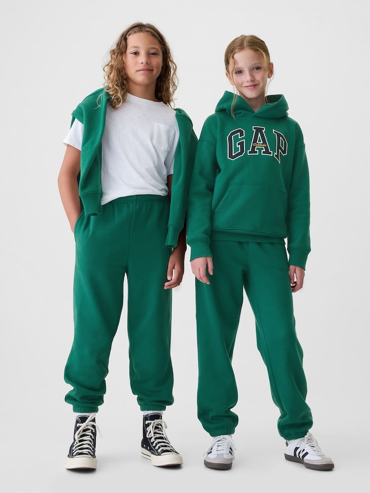Gap Green Vintage Soft Fleece-Lined Joggers (4-13yrs) - Image 1 of 5 Gap Green Vintage Soft Fleece-Lined Joggers (4-13yrs) - Image 1 of 5