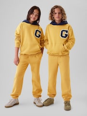 Gap Yellow Vintage Soft Fleece-Lined Joggers (4-13yrs) - Image 1 of 5