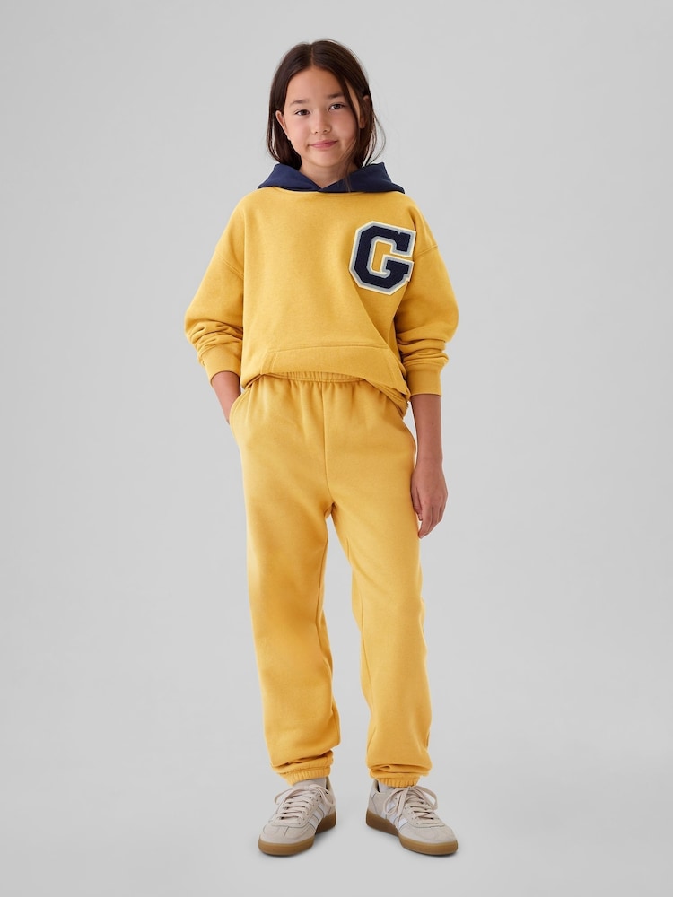 Gap Yellow Vintage Soft Fleece-Lined Joggers (4-13yrs) - Image 3 of 5