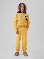 Gap Yellow Vintage Soft Fleece-Lined Joggers (4-13yrs) - Image 4 of 5