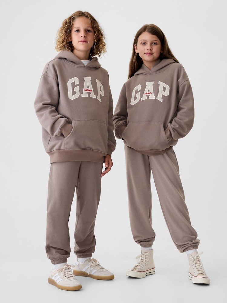 Gap Brown Vintage Soft Fleece-Lined Joggers (4-13yrs) - Image 1 of 5
