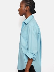 Jigsaw Blue Heritage 100% Cotton Relaxed Shirt - Image 2 of 6