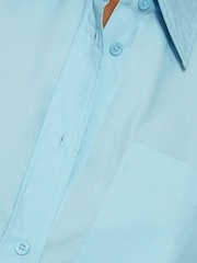 Jigsaw Blue Heritage 100% Cotton Relaxed Shirt - Image 4 of 6