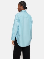 Jigsaw Blue Heritage 100% Cotton Relaxed Shirt - Image 5 of 6