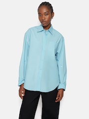 Jigsaw Blue Heritage 100% Cotton Relaxed Shirt - Image 6 of 6