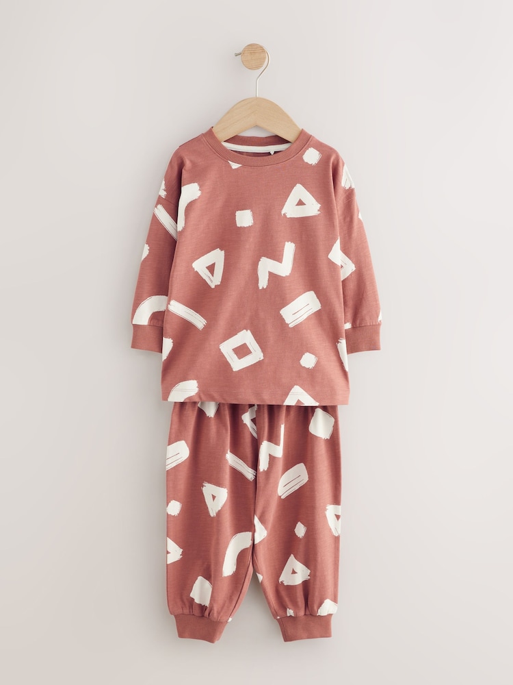 Red/Black Mark Making 3 Pack Oversized Pyjamas (9mths-10yrs) - Image 2 of 5