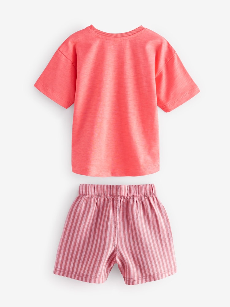 Multi Stripe Transport Woven Shorts Pyjamas 3 Pack (9mths-8yrs) - Image 9 of 13