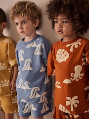 Multi Bright Sun and Sea Short Pyjamas 3 Pack (9mths-12yrs) - Image 1 of 5