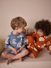 Multi Bright Sun and Sea Short Pyjamas 3 Pack (9mths-12yrs) - Image 2 of 5