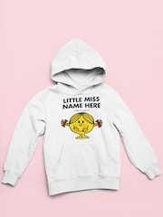 Star Editions Little Miss Childrens Natural Personalised 100% Cotton Hoodie - Image 2 of 2