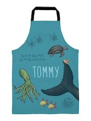 100% Cotton Personalised The Snail And The Whale Childrens Apron by Star Editions - Image 1 of 2