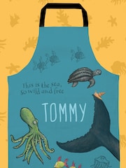 100% Cotton Personalised The Snail And The Whale Childrens Apron by Star Editions - Image 2 of 2