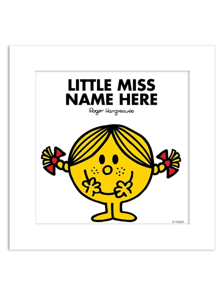 Personalised Little Miss Art Print 20x20cm Unframed by Star Editions - Image 3 of 3