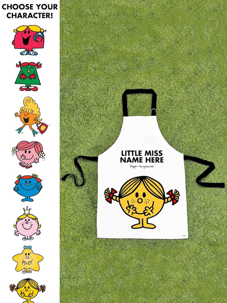 100% Cotton Personalised Little Miss Childrens Apron by Star Editions - Image 1 of 2