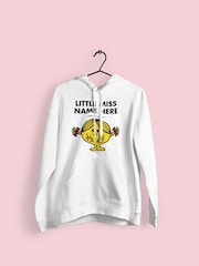 Star Editions Little Miss Adults White Personalised 100% Cotton Hoodie - Image 2 of 2