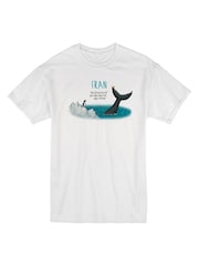 Star Editions Childrens White Personalised The Snail And The Whale 100% Cotton T-Shirt - Image 3 of 3