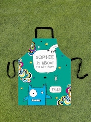 100% Cotton Personalised Get Busy Monster Tom Gates Apron by Star Editions - Image 2 of 3