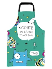100% Cotton Personalised Get Busy Monster Tom Gates Apron by Star Editions - Image 3 of 3