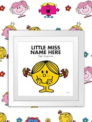 Personalised Little Miss Art Print 20x20cm Framed by Star Editions - Image 2 of 3