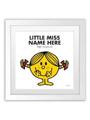 Personalised Little Miss Art Print 20x20cm Framed by Star Editions - Image 3 of 3