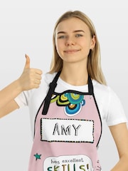 100% Cotton Personalised Excellent Skills Yum Tom Gates Apron by Star Editions - Image 1 of 3