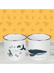 Personalised This Is The Sea So Wild and Free Enamel Mug by Star Editions - Image 2 of 2