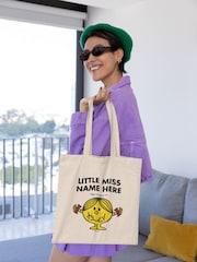 Star Editions 100% Cotton Little Miss Cream Personalised Tote Bag - Image 2 of 3