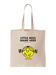Star Editions 100% Cotton Little Miss Cream Personalised Tote Bag - Image 3 of 3