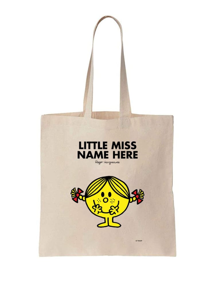 Star Editions 100% Cotton Little Miss Cream Personalised Tote Bag - Image 3 of 3