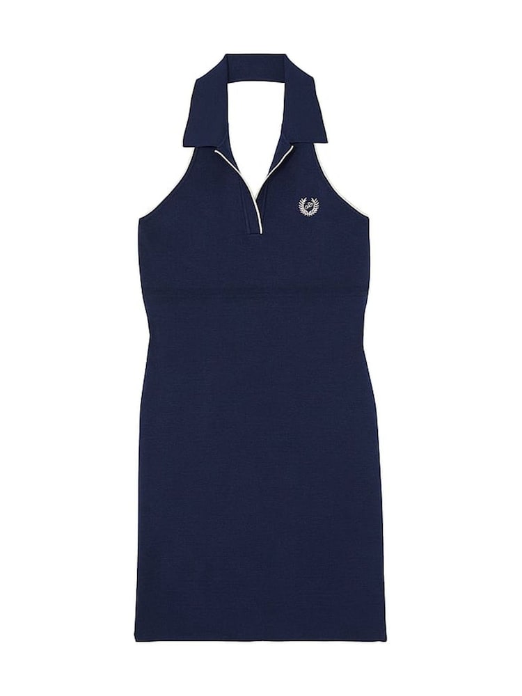 Victoria's Secret PINK Midnight Navy Blue Polo Halter Dress - Image 3 of 3