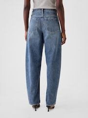 Blauw - Gap jeans met hoge taille en toelopende pijpen - Image 3 of 8