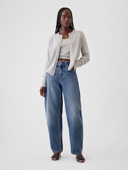 Blauw - Gap jeans met hoge taille en toelopende pijpen - Image 6 of 8