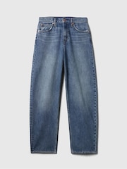Blauw - Gap jeans met hoge taille en toelopende pijpen - Image 8 of 8