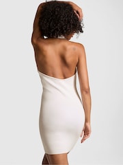 Victoria's Secret PINK Heather Oatmeal Beige Polo Halter Dress - Image 2 of 3