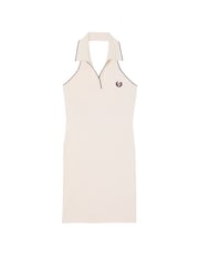 Victoria's Secret PINK Heather Oatmeal Beige Polo Halter Dress - Image 3 of 3