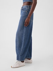 Gap Blue High Waisted Ankle Length Horseshoe Jeans - Image 4 of 7