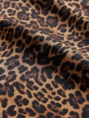 Gap Brown Leopard Print Satin Maxi Skirt - Image 5 of 5